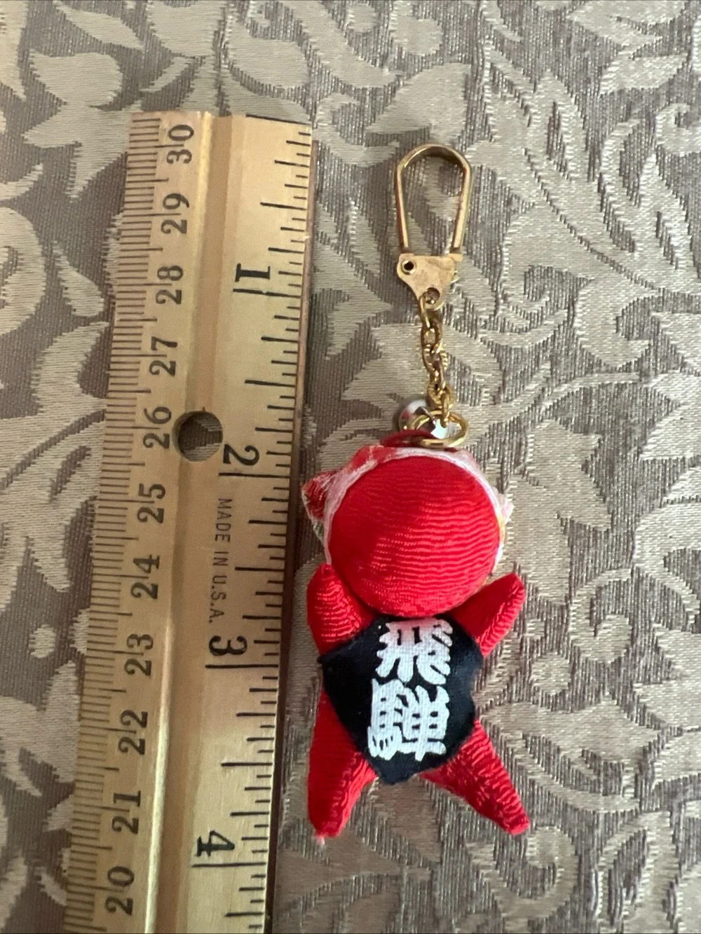 Japanese Sarubobo Green Plush Strap Takayama Gifu Good Lucky Amulet